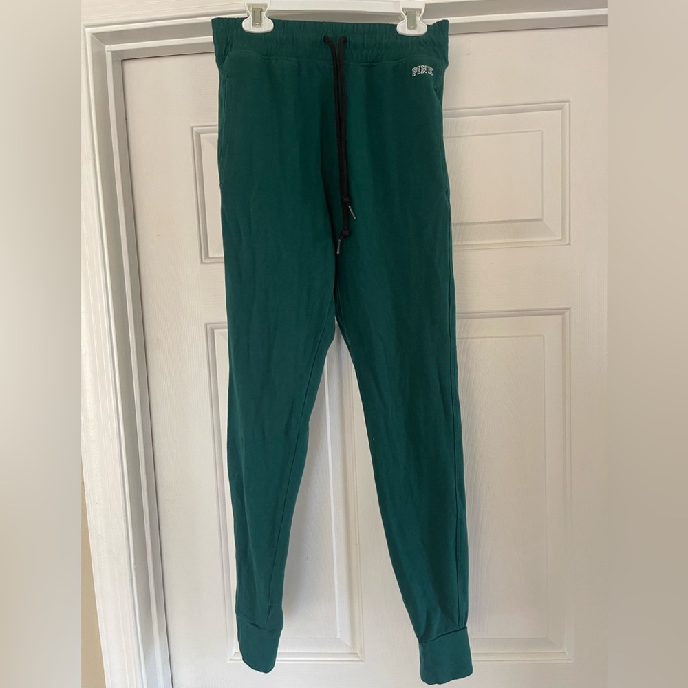 PINK Victoria's Secret Green Joggers